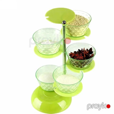 Şaquli Fırlanan 5 Qatlı Ədviyyat Qabı — Bakı