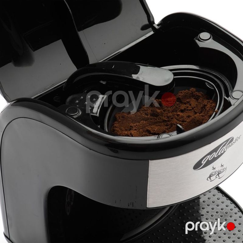 Goldmaster GM-7331 - Kofe Maşını 450W Güc Damcılı Plastik və Paslanmayan Polad Material — Digər mətbəx texnikası, Bakı (2)