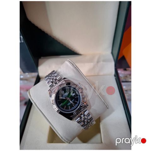 Qol saatı kişilər üçün No Brand DN19 Silver/Green — Bakı