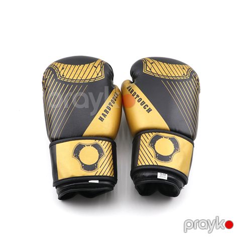 Davamlı Hard Touch Boks Əlcəyi Qara Qızılı Rengli MMA Əlcəyi MMA Boks Üçün Zərbəyə Davamlı Boks Məşq Əlcəyi — Bakı