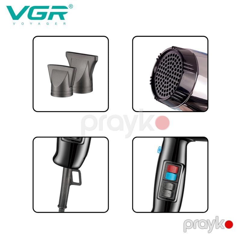 VGR V-466 Professional Saç Quruducu Fen Saç Şəkilləndirici Fen Hava Feni — Fən, Bakı (2)
