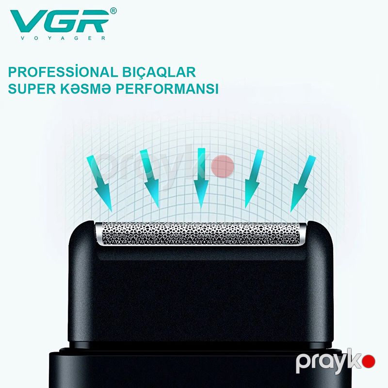 VGR Elektrikli Peşəkar Təraş Maşını Ülgüc Portativ Mini Təraş Maşını Trimmer — Usturalar, trimmerler və epilyatorlar, Bakı (3)