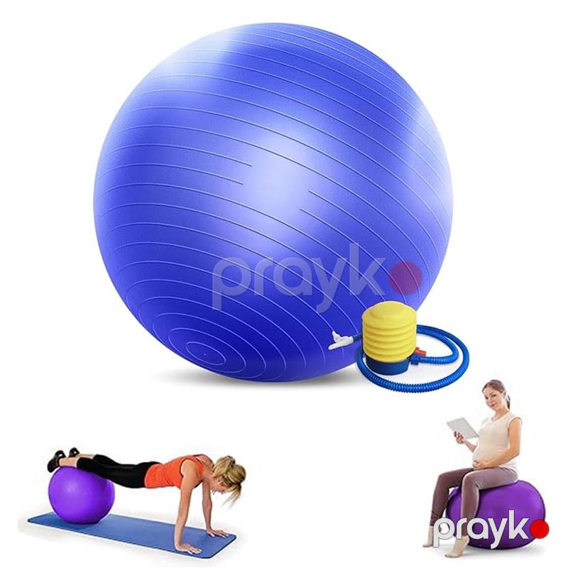 Partlamaya Qarşı Yoqa Topu Fitness Plates Topu Fitness Ball 75sm Yumşaq Gimnastika Topu Swissball Ball Pompası — Fitness və yoqa, Bakı (2)