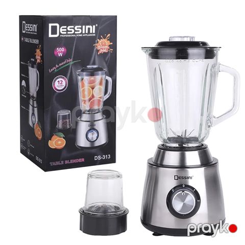 Dessını DS-313 Çoxfunksiyalı Güclü Şüşə Blender Üyüdücü Başlığı İlə Smoothie Blender Dəsti — Bakı