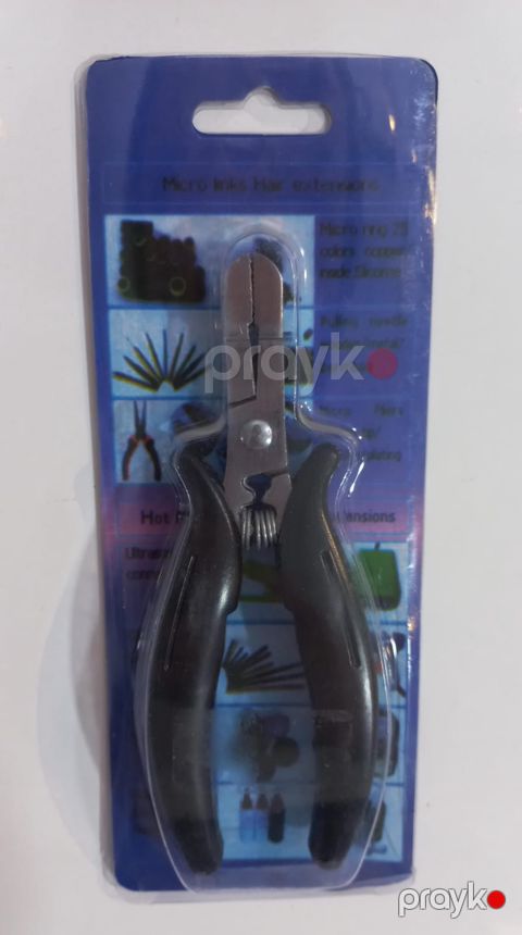 Saç qaynaq üçün keratin kapsul sıxıcı kəlbətin, metal, qara — Bakı