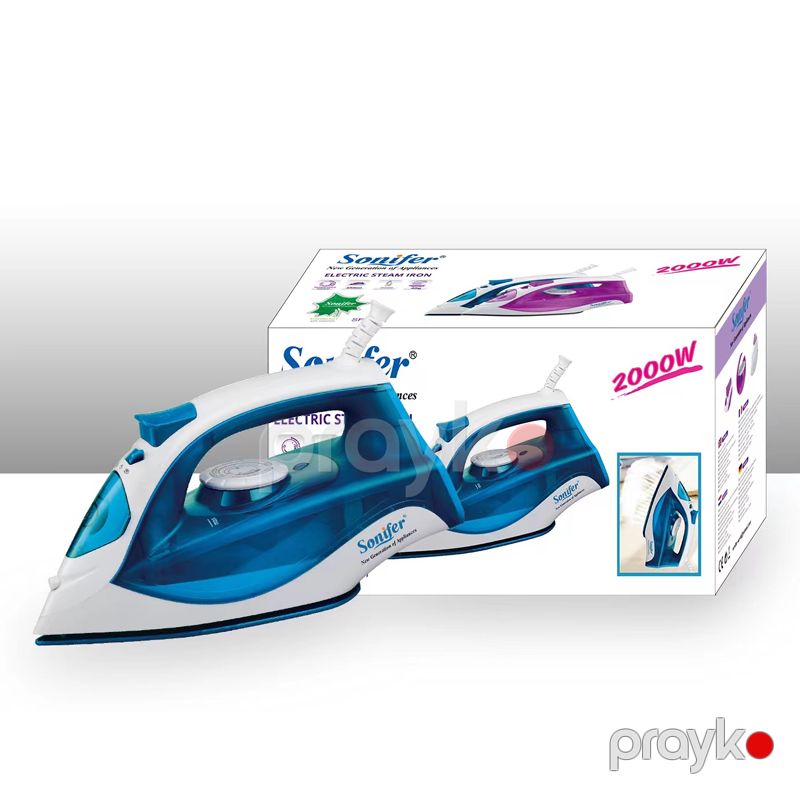 Sonifer SF-9027 - Ütü, 2000W Güc, Keramik Altlıq, Buxarlı Sistemi, Sürətli İsinmə — Ev texnikası, Bakı (6)