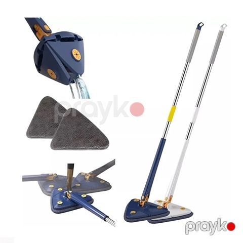 Döşəmə Tavan Divar Pəncərə Silmək Üçün 360° Fırlanan Ev Təmizləmə Fırçası Qatlana Bilən Döşəmə Təmizləyici Mop — Bakı