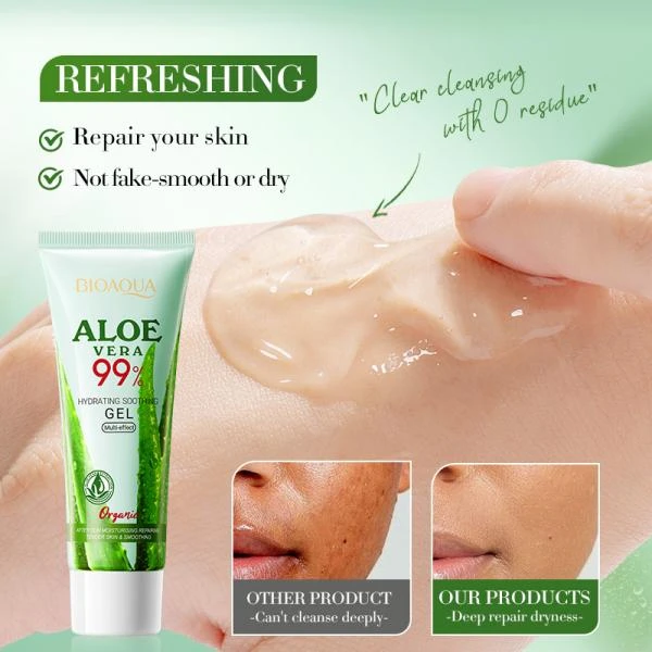 Universal gel Bıoaoua 99% aloe vera 50q. 1+1 Hədiyyə — Mallar, Bakı (4)