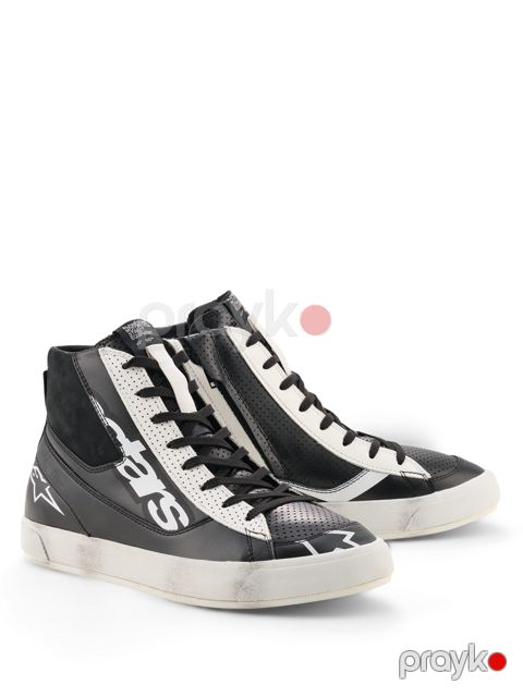 Motosikl çəkməsi Alpinestars Stated Flair, Ağ/Qara, ölçü 9 — Bakı