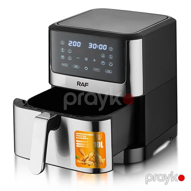 RAF R.5339 Reqemsal Hava Fritözü 1800W Gücündə Peşəkar LED Ekran Böyük Tutumlu Gümüş Air Fryer 10L — Digər mətbəx texnikası, Bakı (2)