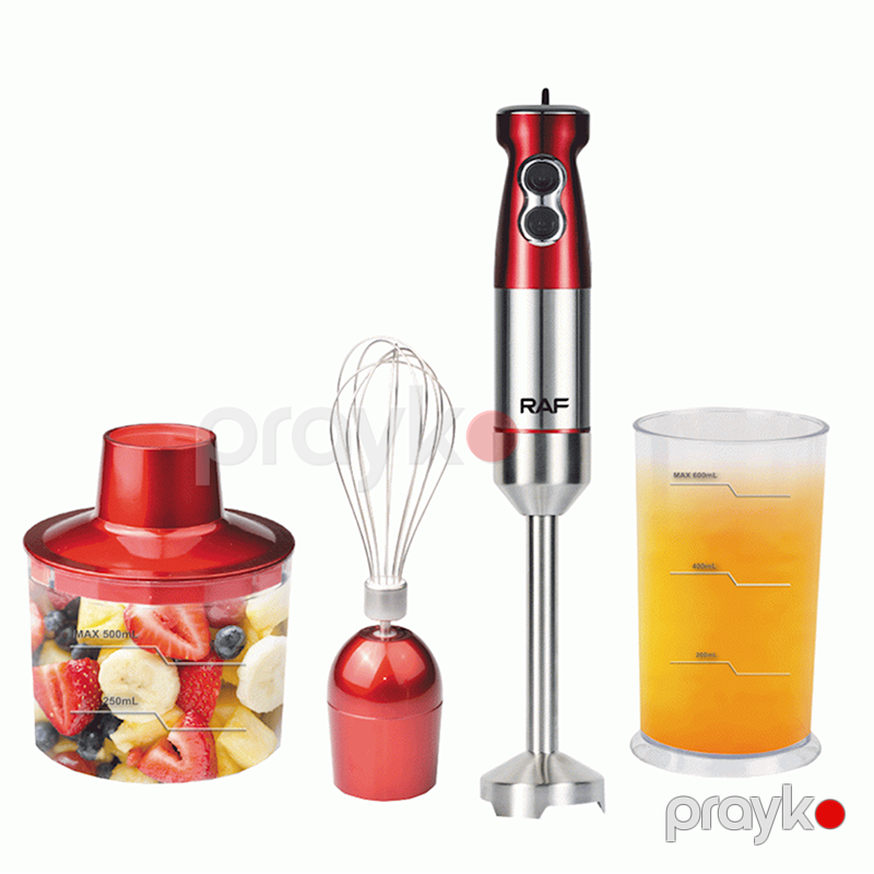 Dəyişən Sürətli Peşəkar RAF İmmersion Blender 1000W Gücündə 4-ü1 Arada Əl Blender Dəsti Paslanmayan Polad Turbo Blender — Blenderlər, xırdalayanlar və mikserlər, Bakı (6)