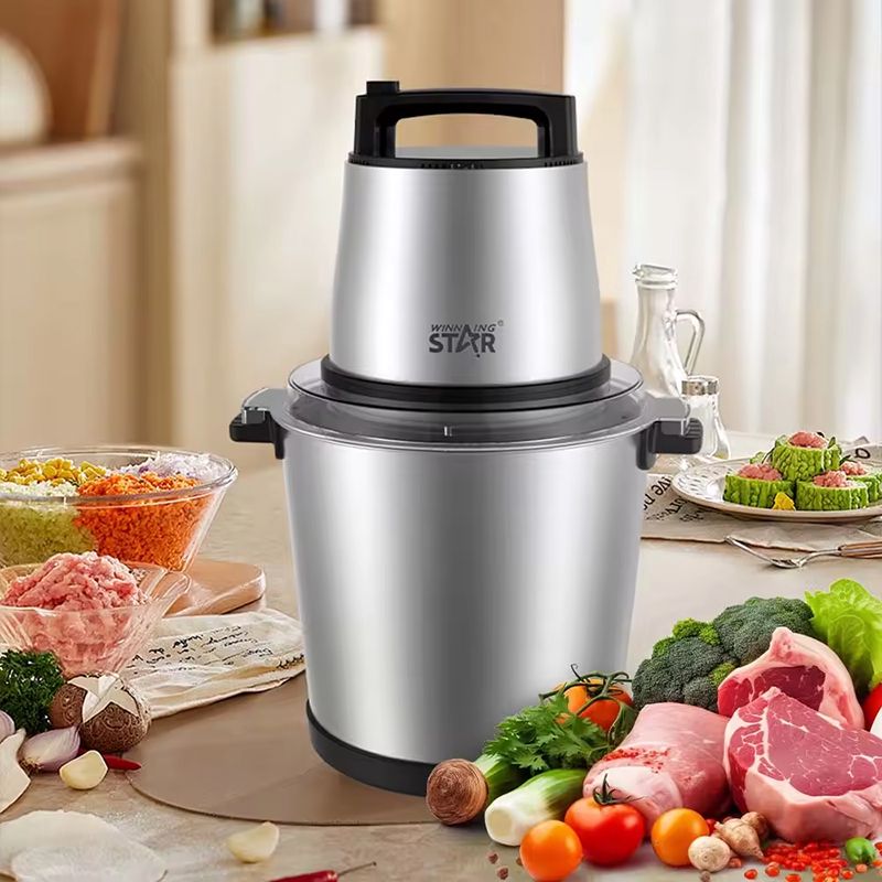 Wınnıng Star ST-5565 Çoxfunksiyalı Elektrikli Doğrayıcı Polad Qida Parçalayıcı Yüksək Tutumlu 2L — Blenderlər, xırdalayanlar və mikserlər, Bakı (2)