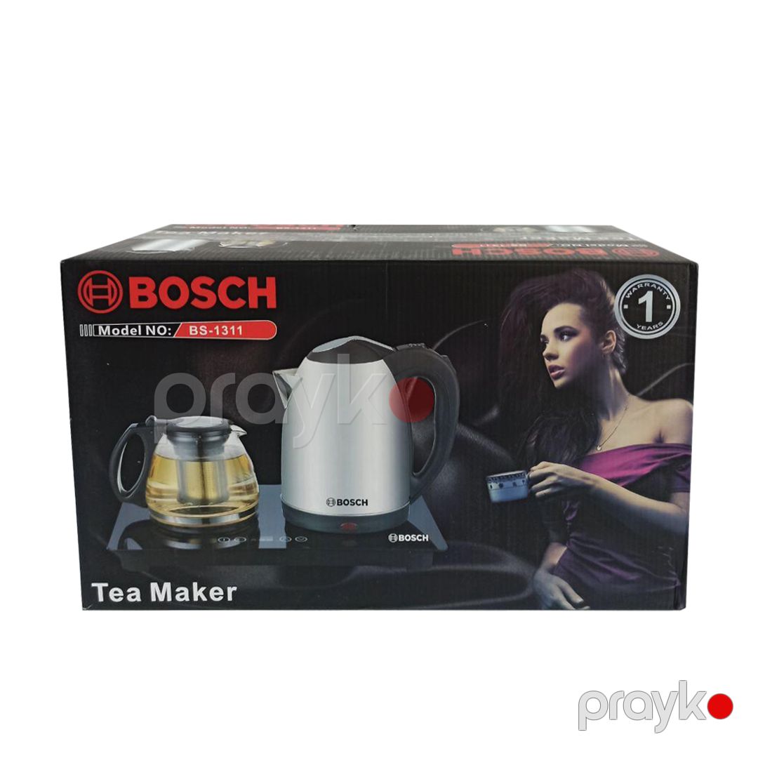 Bosch BH-1311 Çoxfunksiyalı Elektrikli Çaydan Çaynik Dəsti Paslanmayan Polad Çaydan Şüşə Çaynik 2000 W — Elektrik çaydanları və termoslar, Bakı (6)