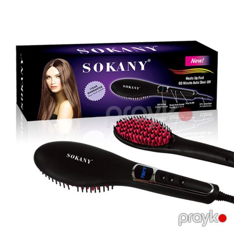 Sokany HS-053 Professional Elektrikli Saç Düzləşdirici Daraq — Bakı