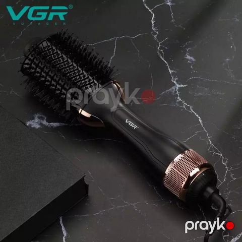 VGR Keyfiyyətli 3-ü 1 Arada Saç Qurutma Feni Professional Fırça Daraq Saç Düzləşdirici Fen VGR v-492 — Bakı