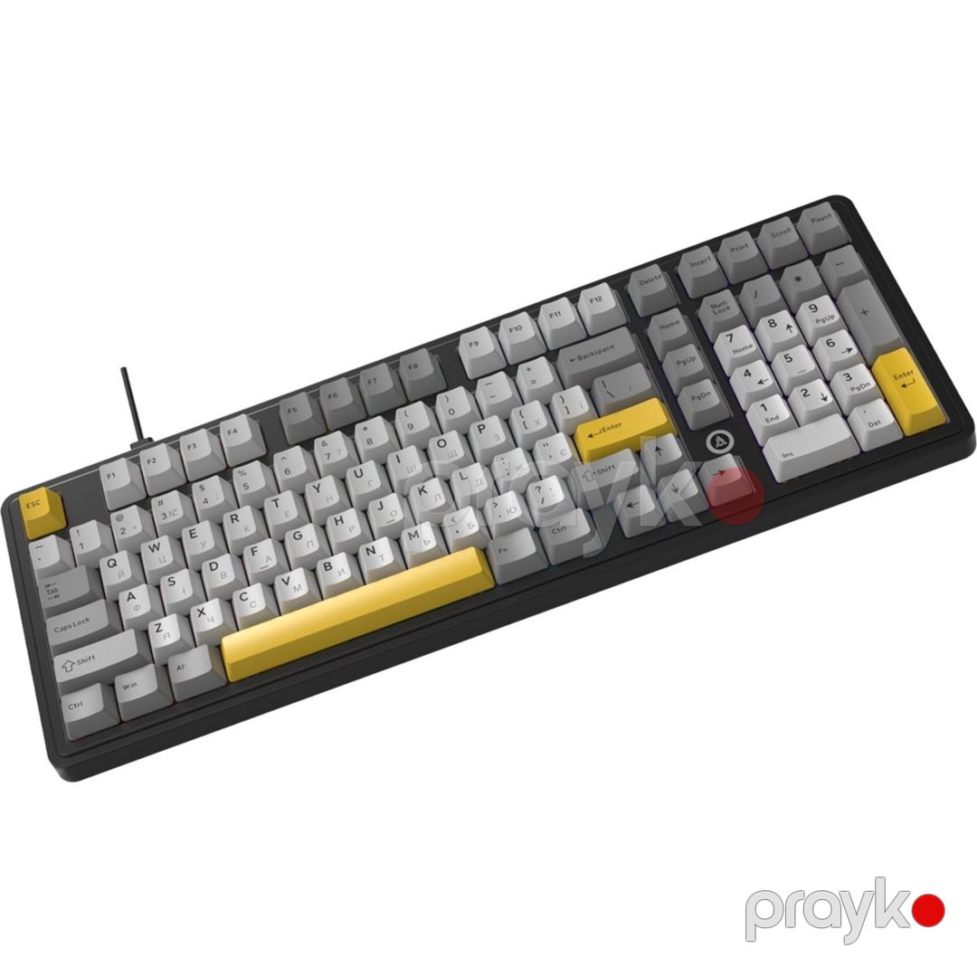 Ajazz AK980 Black Gray Yellow — Periferik cihazlar, Bakı (2)