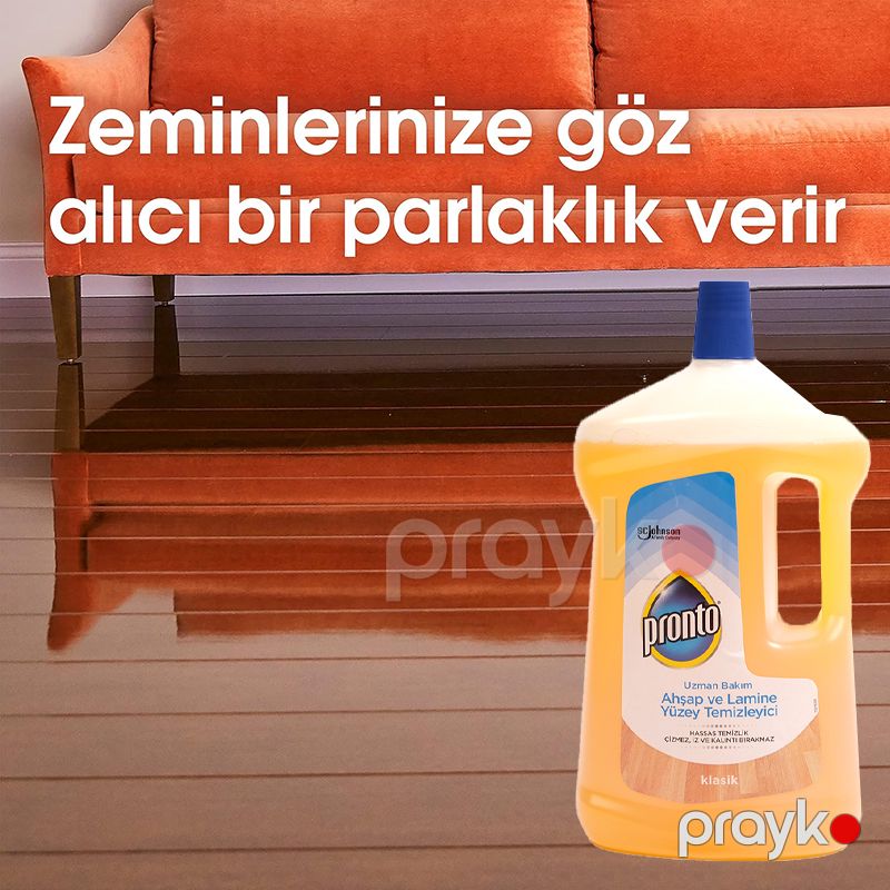 Pronto Ahsap Yuzey Temızleyıcısı 2500 ML Sabun Bazlı Ahşap ve Lamine Yüzey Temizleyici — Mallar, Bakı (4)