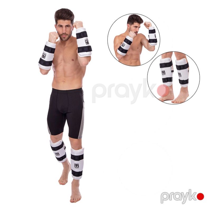 Mooto Taekvondo Üçün Baldır və Qolun Qorunması BO-2297 Ağ Qara Taekvondo Bilək və Şin Qoruyucu — İdman, hobi, istirahət, Bakı (3)