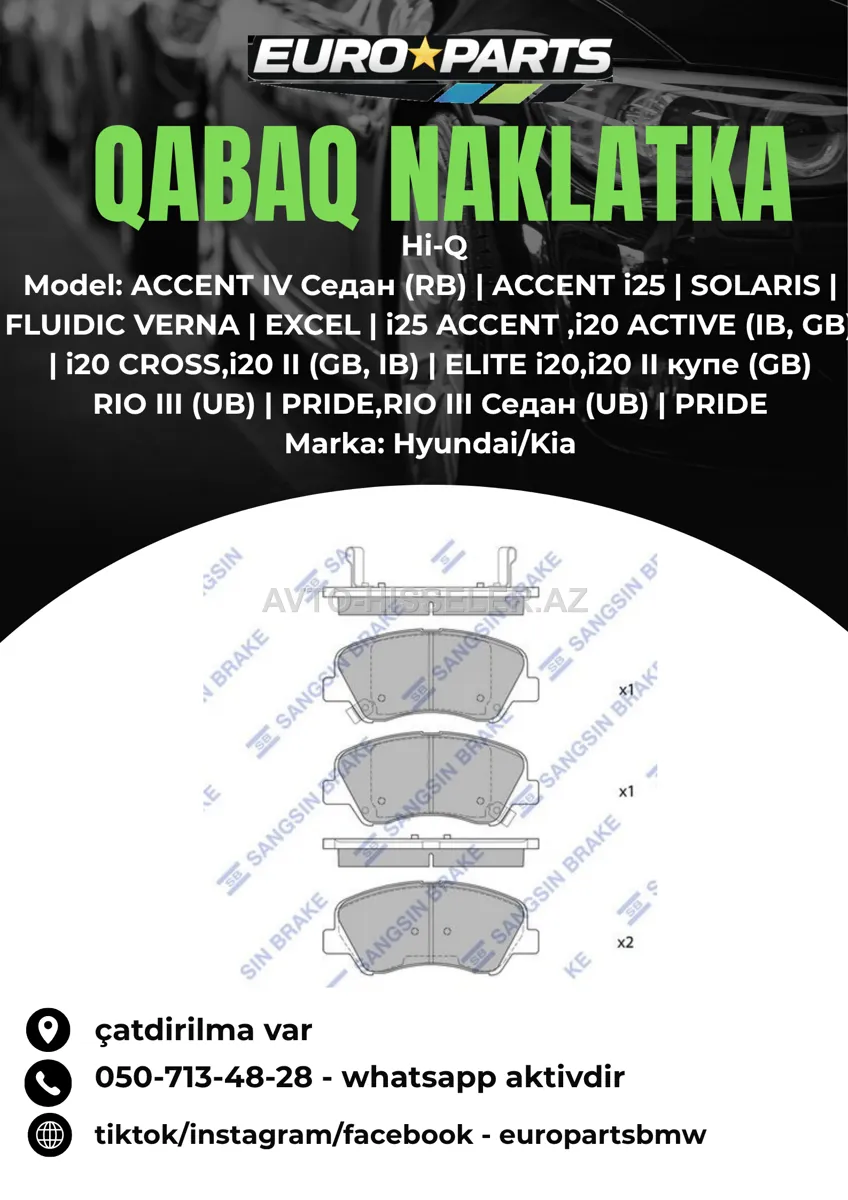 Hyundai Hi-Q Qabaq Naklatka — Bakı