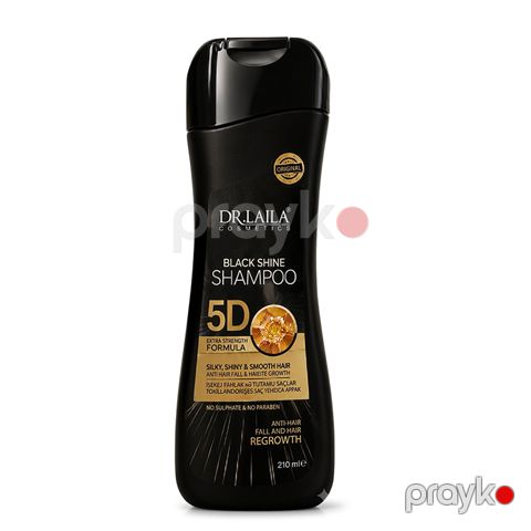 Dr.laıla Black Shine Shampoo 5D – Saç tökülməsinə qarşı Şampun 210 ml — Bakı