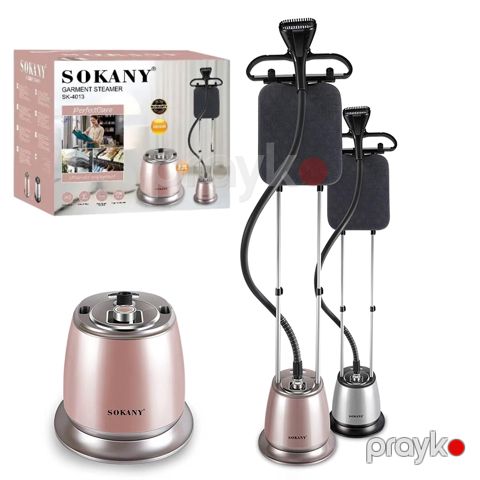 Sokany Yeni Stil Ütü Stendi SK-4013 Geyim Buxarlandırıcısı Portativ 45 dəqiqə fasiləsiz buxar təchizatı ilə peşəkar geyim buxar ütüsü 2.2 litr — Bakı