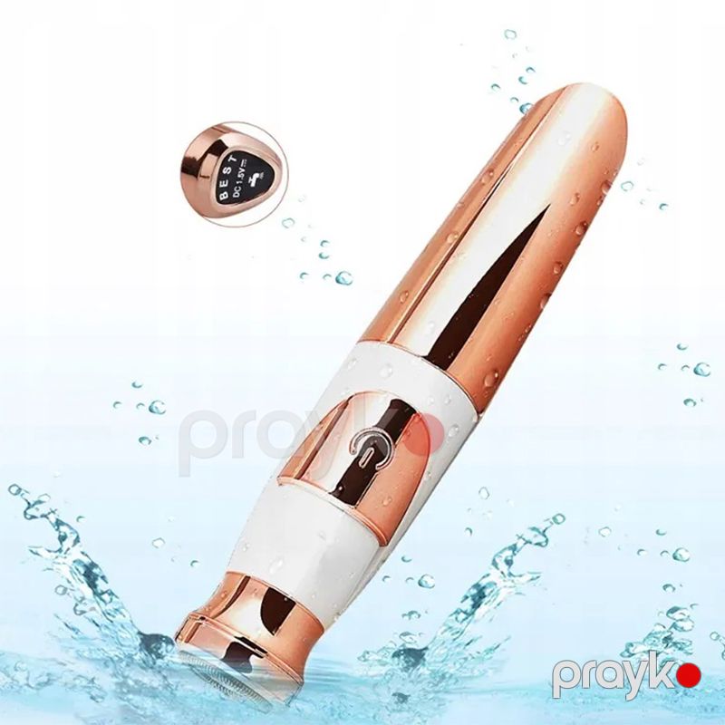 Üz Üçün Kiçik Ölçülü Gold Epilyator LED İşıqlı Elektrikli Facial Epilator Xanımlar Üçün Protativ Üz Tük Təmizləyicisi — Usturalar, trimmerler və epilyatorlar, Bakı (5)