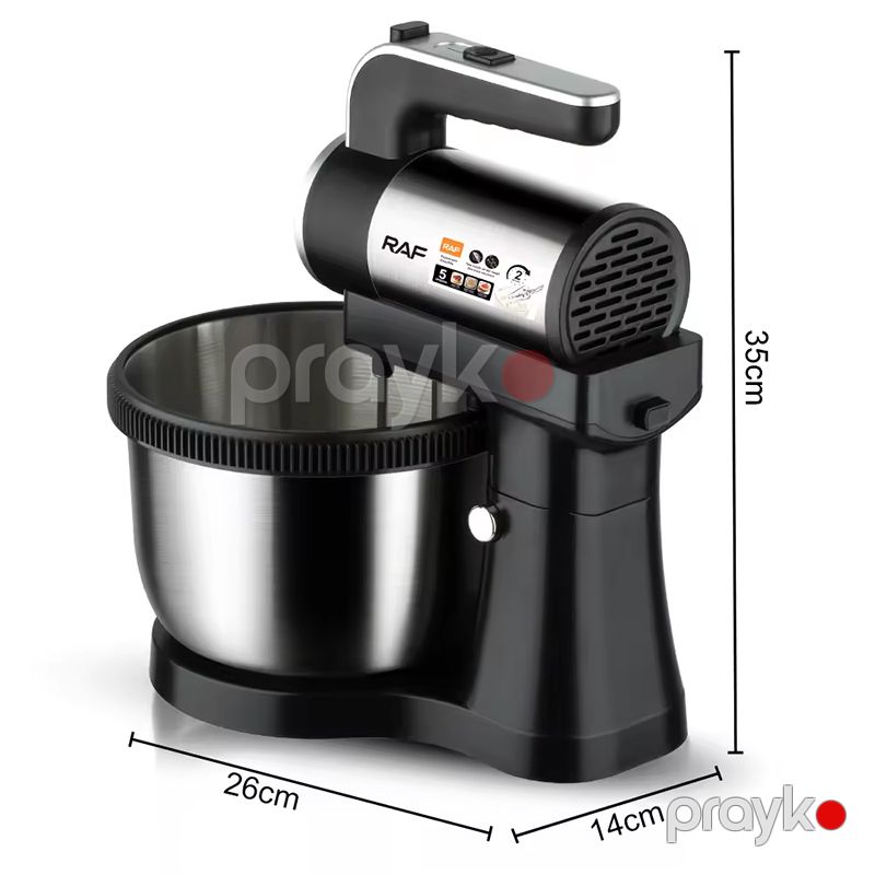 RAF R.6655 Çoxfunksiyalı Portativ Qarışdırıcı Yumurta Çırpıcı Xəmir Qarışdırıcı 450W — Blenderlər, xırdalayanlar və mikserlər, Bakı (2)