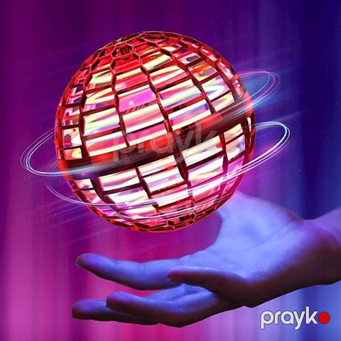 Flying Spinner Led İşıqlı Uçan Top Gyrosphere Bumerang Top Uşaq Üçün Oyuncaq Uçan Top — Bakı