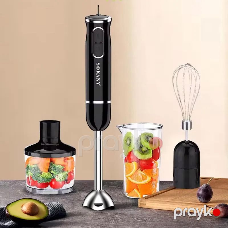Sokany SK-1721-4 Çoxfunksiyalı Elektrikli Blender Yumurta Çırpıcı Başlıqlı Blender Dəsti 400W — Blenderlər, xırdalayanlar və mikserlər, Bakı (2)