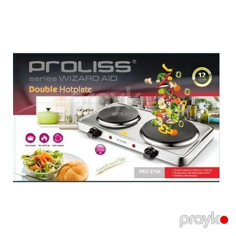 Prolıss PRO-3706 Elektrikli Soba Paslanmaz Polad Plitə Qızdırıcı 2500W — Plitələr, Bakı (2)