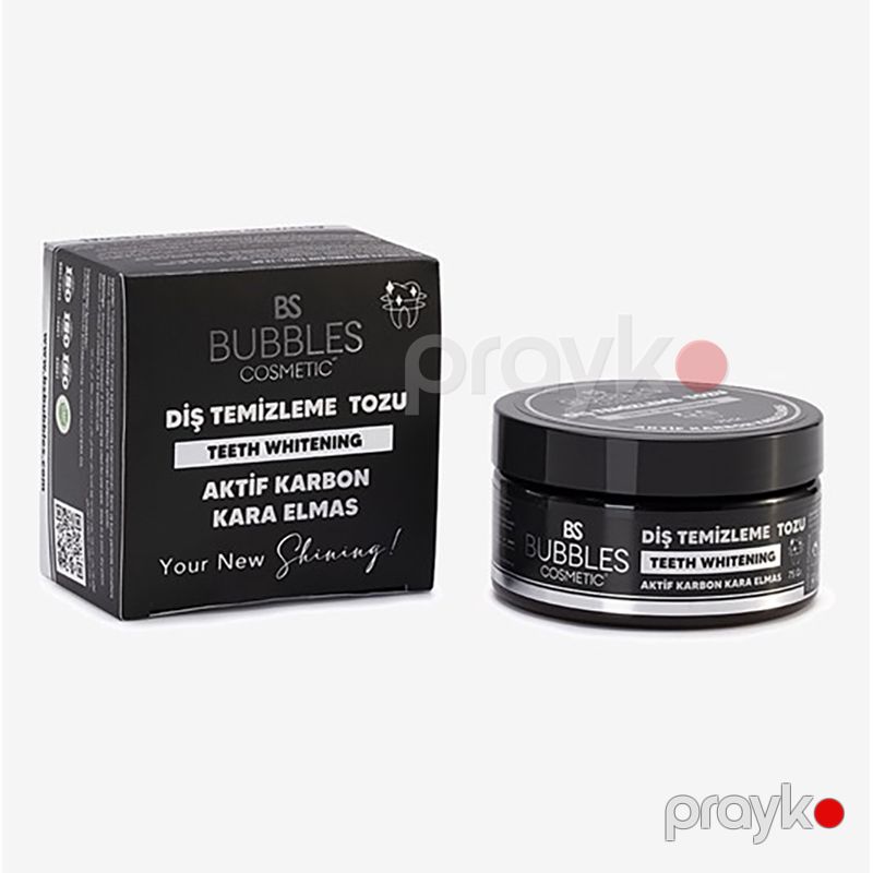 Bs Bubbles Cosmetic Diş Ağardıcı Toz Aktif Karbon Tərkibli Diş Təmizləyici Məcun Tozu Qara Rengli Diş Bəyazladıcı — Gözəllik və səhiyyə, Bakı (2)