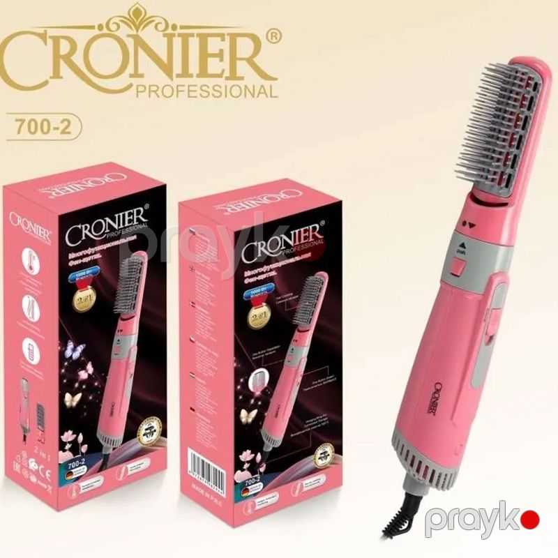 Cronıer CR-700-2 Elektrikli Saç Şəkilləndirici Fen Saç Quruducu Fen Daraqlı Fen 1000W — Fən, Bakı (6)