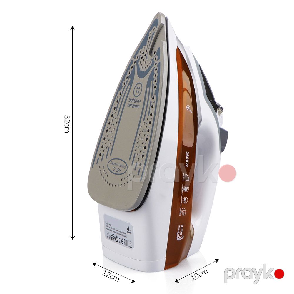 Keyfiyyətli Raf Buxarlı Ütü 2600W Funksional Keramik Altlıq R.1243 Su Tutumu 350 ml — Ev texnikası, Bakı (5)