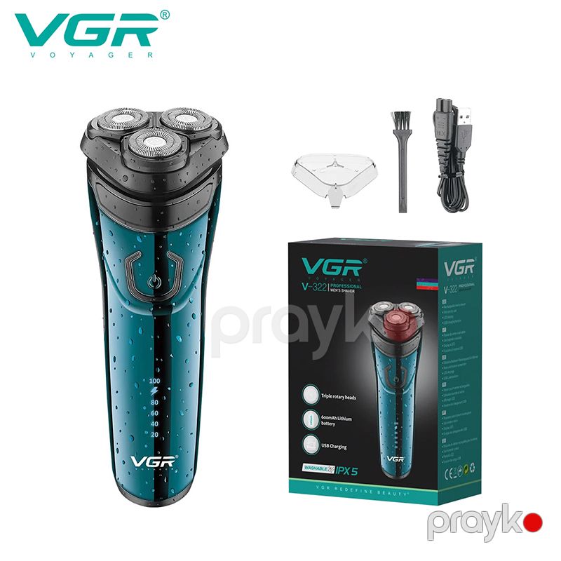 VGR V-322 Yüksək Keyfiyyətli Professional Saqqal Təraş Maşını Trimmer — Usturalar, trimmerler və epilyatorlar, Bakı (2)