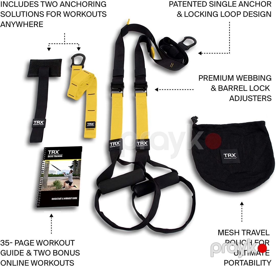 TRX Bədən Çəkisi Müqavimət Sistemi Bədən Məşqləri Asma Təlim Elastik Güc Bandı Yoga Fitness Bandı — İdman, hobi, istirahət, Bakı (3)