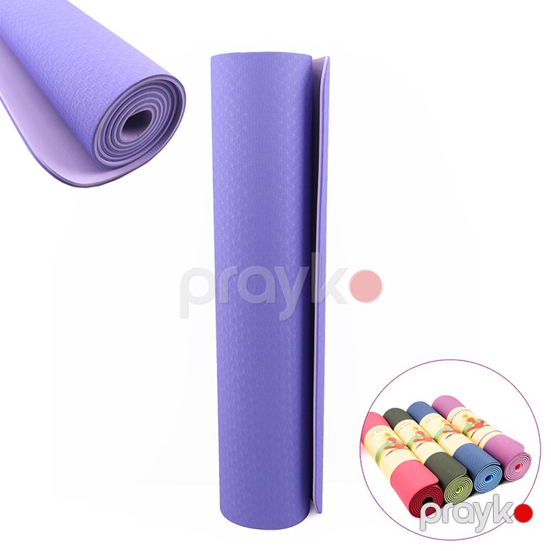Yoga Plates Üçün Yoga Matt Sürüşməyən Xüsusi Dizaynlı 6mm Ultra Sıx Yoga Mat İki Tərəfli Remium Yoqa Xalçası — Fitness və yoqa, Bakı (6)