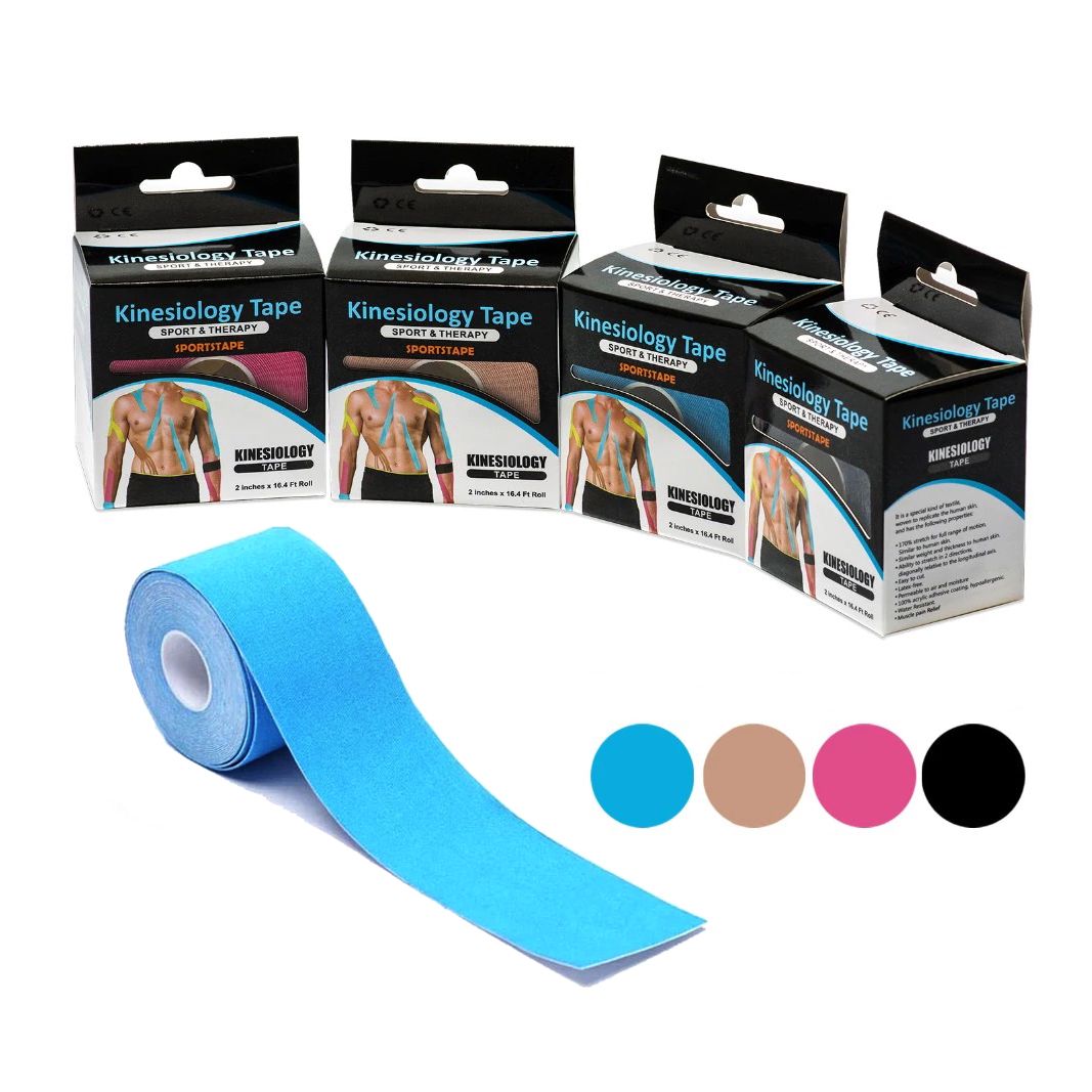 5sm x 5m Sport Kinezioloji Bant Pambıq Fiziki Terapiya Əzələ Ağrısı Əzələ Bandları — Fitness və simulyatorlar, Bakı (5)
