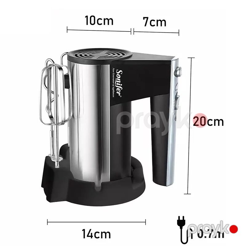 Sonifer SF-7002 Çoxfunksiyalı Standlı Mikser Əl Mətbəx Mikseri 300 W — Blenderlər, xırdalayanlar və mikserlər, Bakı (6)