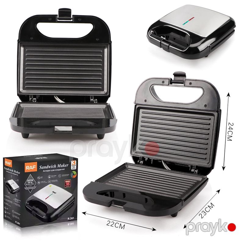 Elektrik Sendviç Hazırlayıcı RAF R.261 800W Qara Rengli Toster Toster Raf R.261 Qızardıcı Toster — Toster və vaflyasıcı, Bakı (4)