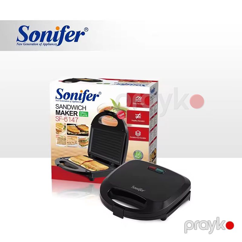 Sonifer SF-6147 Çoxfunksiyalı Elektrikli Toster Sandviç Izgara Hazırlayan Toster 750W — Toster və vaflyasıcı, Bakı (3)