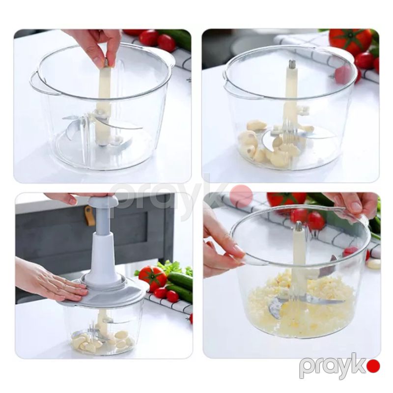 Manual Tərəvəz Doğrayıcı Blender Sarımsaq Əzən Ətçəkən Mətbəx Aləti Çoxfunksiyalı Mətbəx Kombaynı — Ev texnikası, Bakı (3)