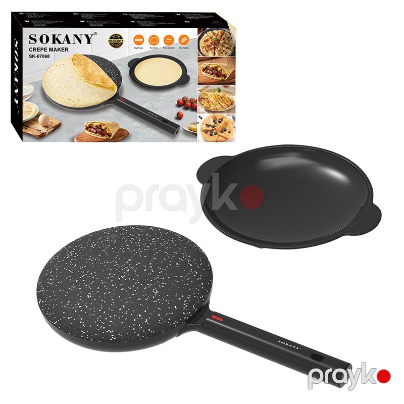 Sokany SK-07068 Crepe Maker 600W Qeyri-yapışdırılmış Bilinçik Hazırlayıcı 600W Krep Hazırlama Maşın — Toster və vaflyasıcı, Bakı (7)