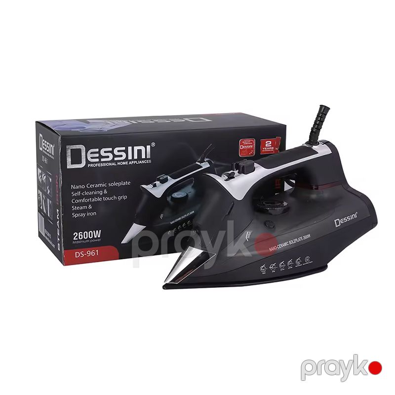 Dessını DS-961 Paslanmayan Polad Altlıqlı Buxarlı Ütü 2600W Gücündə Yüksək Keyfiyyətli Elektrikli Peşəkar Buxarlı Ütü — Ev texnikası, Bakı (8)