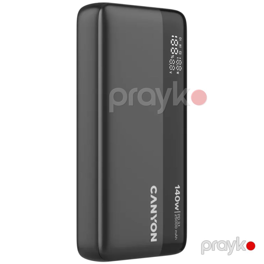 Power Bank Canyon OnPower 240 140W 25000 mAh CNS-CPB240 Dark Grey — Powerbank-lər, Bakı (2)