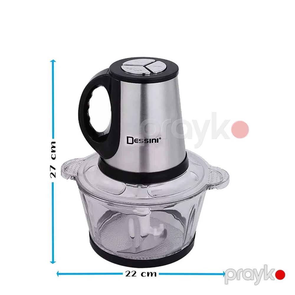 Şüşə qabı ilə 2 litr tutuma malik Dessini elektrikli doğrayıcı DS-911G — Blenderlər, xırdalayanlar və mikserlər, Bakı (2)