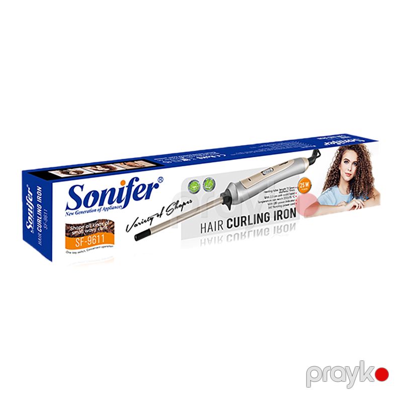 Sonifer SF-9611 Saç Burma Feni Qıvrım Saçlar Üçün Afro Buruq Ütü Feni Maşa — Fən, Bakı (6)