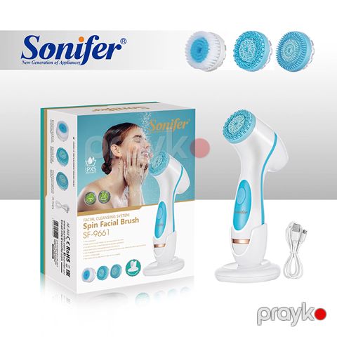 Sonifer SF-9661 Çoxfunksiyalı Elektrikli Üz Yuma Fırçası — Bakı