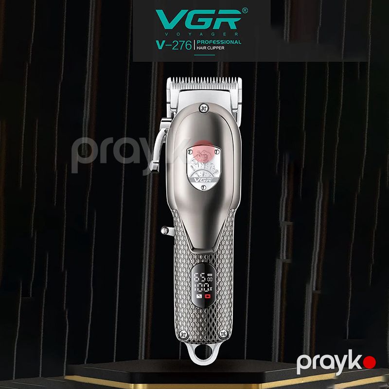 VGR V-276 Tənzimlənən Metal Saç Təraş Maşını Simsiz LED Displeyli Peşəkar Elektrikli Trimmer — Usturalar, trimmerler və epilyatorlar, Bakı (4)