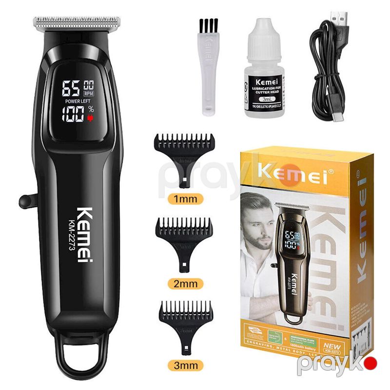 Kemeı Km-2273 - Trimmer Yeni Dizaynlı Peşəkar Saç Kəsiciləri Şarj Edilə Bilən Elektrikli Saç Kəsici Maşın — Usturalar, trimmerler və epilyatorlar, Bakı (6)