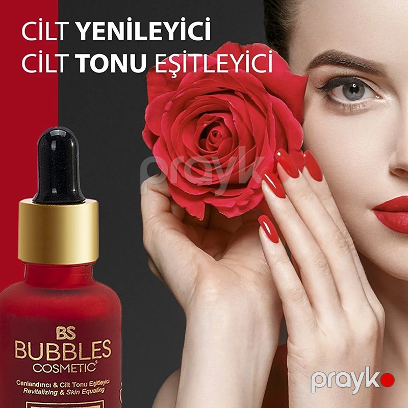 Bs Bubbles Cosmetic Aha & Bha Dəri Canlandırıcı Qırmızı Peeling Üz Serumu 30 ml Dəri Tonlaşdırıcı Krem — Gözəllik və səhiyyə, Bakı (2)